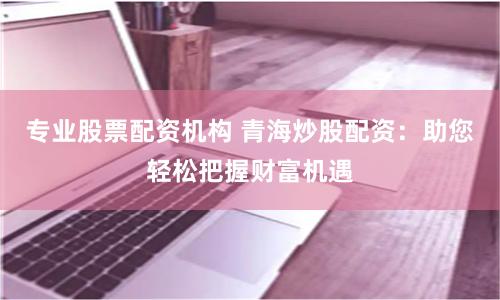 专业股票配资机构 青海炒股配资：助您轻松把握财富机遇
