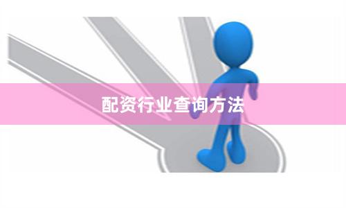 配资行业查询方法